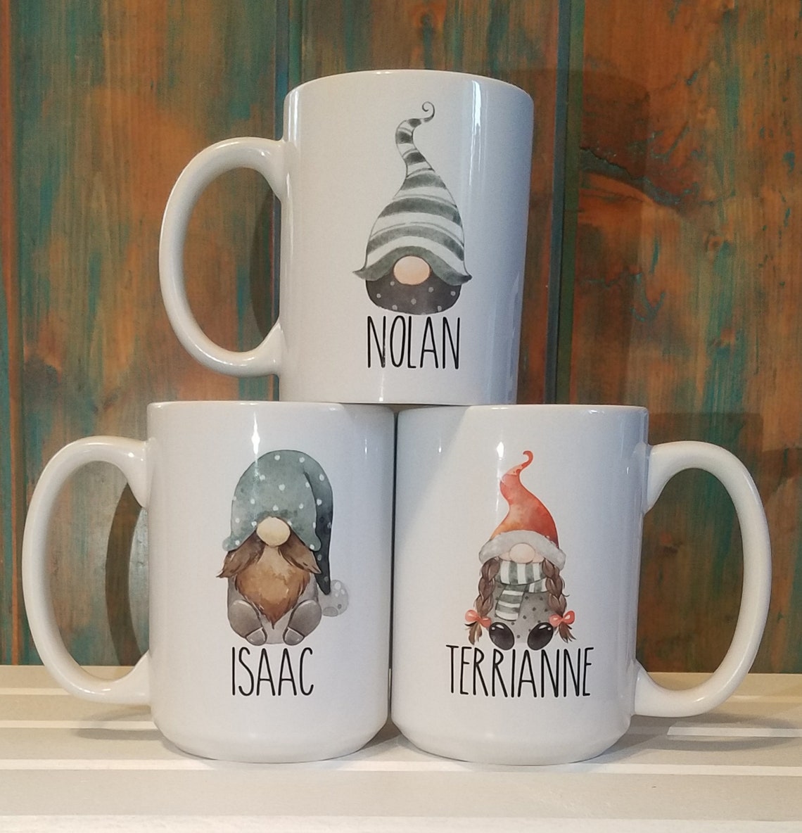 Custom Gnome Mug Pick your Own Gnome Name Mug Custom Gnome Etsy