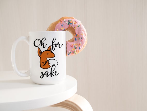 Funny Fox Coffee Mug: Adorable Dishwasher Safe Cup
