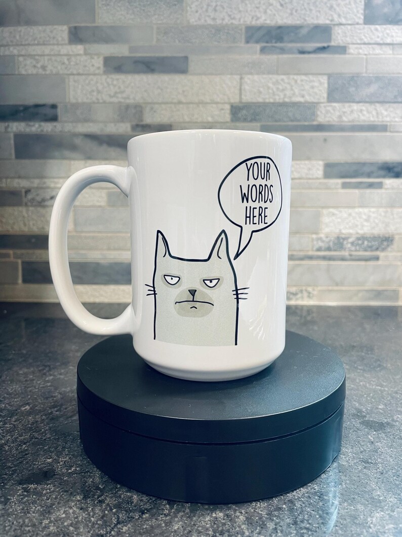 custom cat coffee mug
