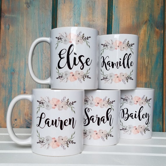 Personalized mugs with on sale names
