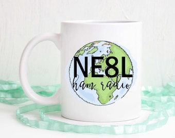 Personalized Ham Radio Mug: Custom Call Sign Coffee Mug