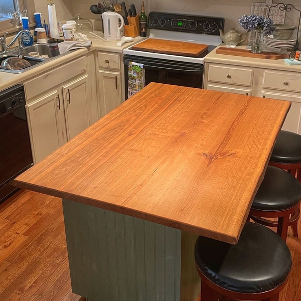 Custom Cherry Kitchen Island/Countertop, Custom Wood Kitchen Countertop, Wood Kitchen Island