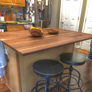 Custom Black Walnut Kitchen Island/Countertop, Custom Wood Kitchen Countertop, Wood Kitchen Island