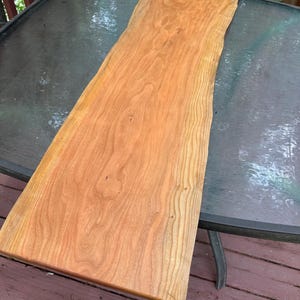 Appalachian Cherry Live Edge Hall Table - Choose your own legs!