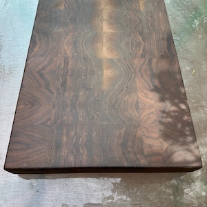 Thick End Grain Walnut Cutting Board, Butcher Block Cutting Board, Unique Wood Cutting Board Gift, Unique Cheese Board