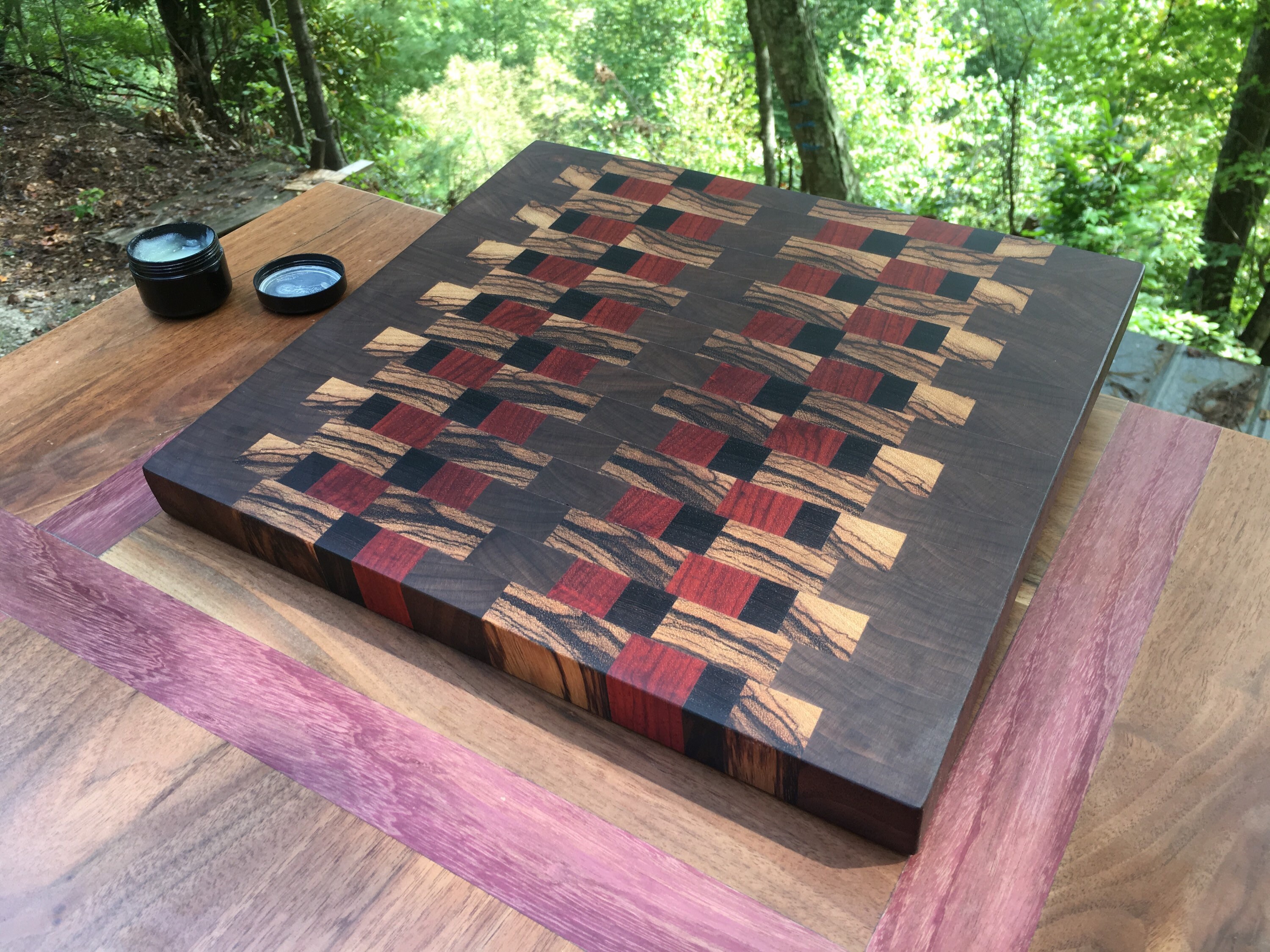 Unique Handmade End Grain Cutting Board Butcher Block Cutting Etsy