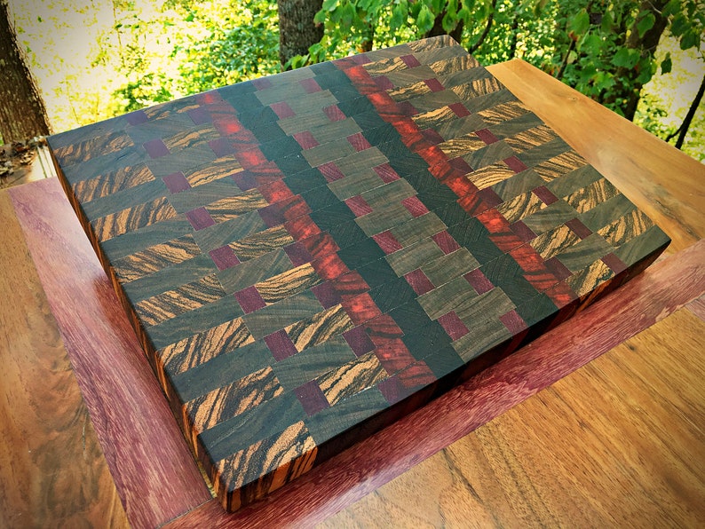 Unique Handmade End Grain Cutting Board Butcher Block Cutting Etsy