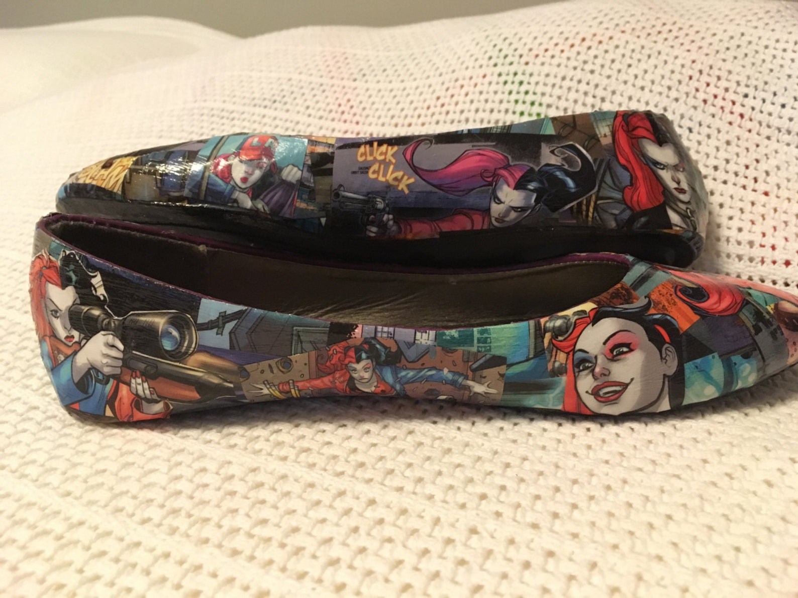 superhero ballet flats