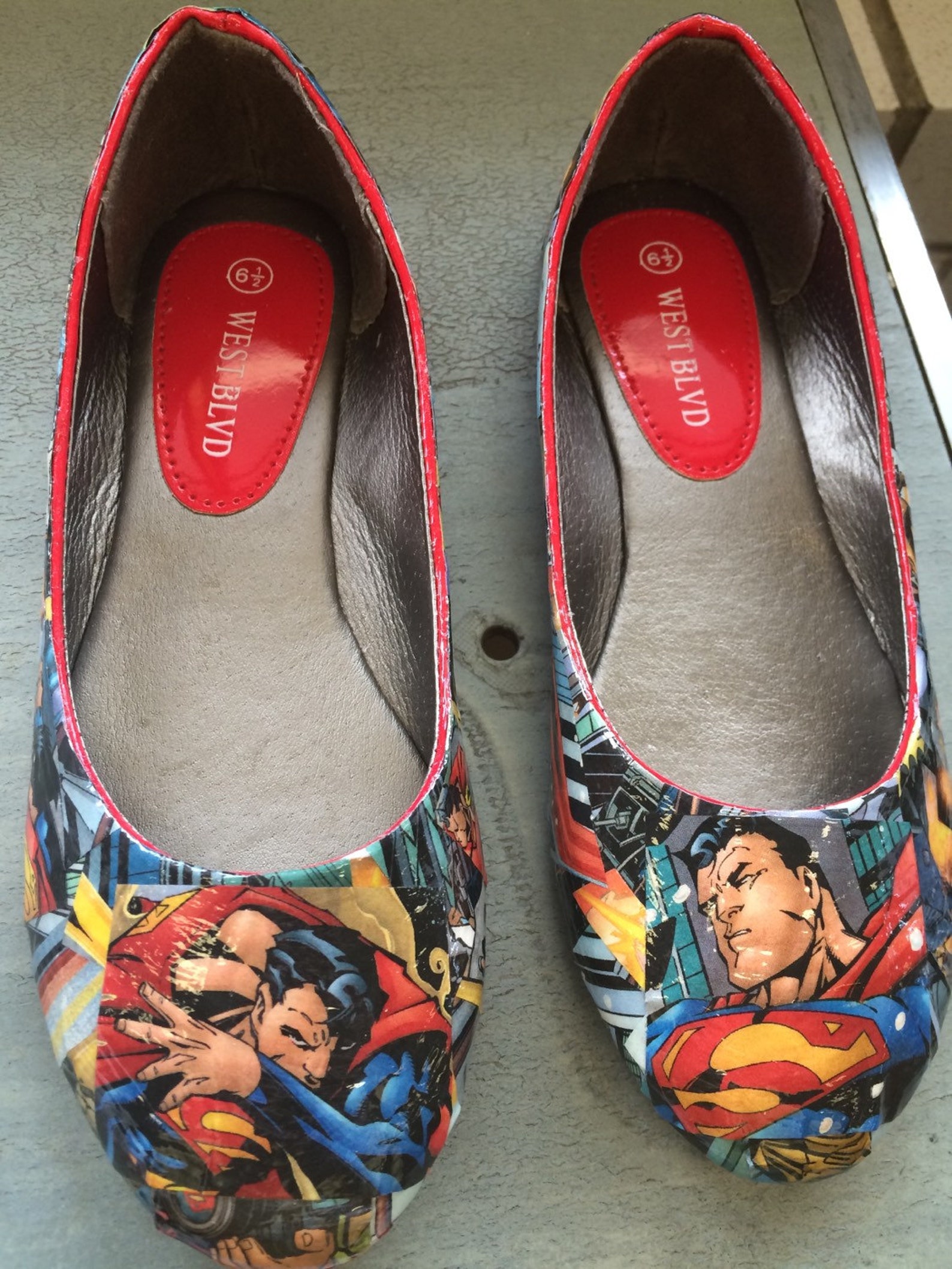 superhero ballet flats