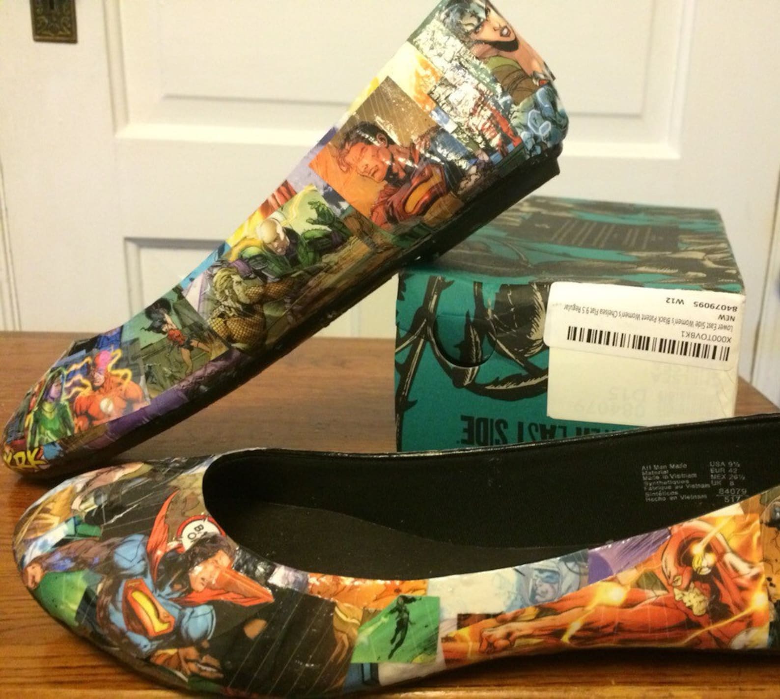 superhero ballet flats