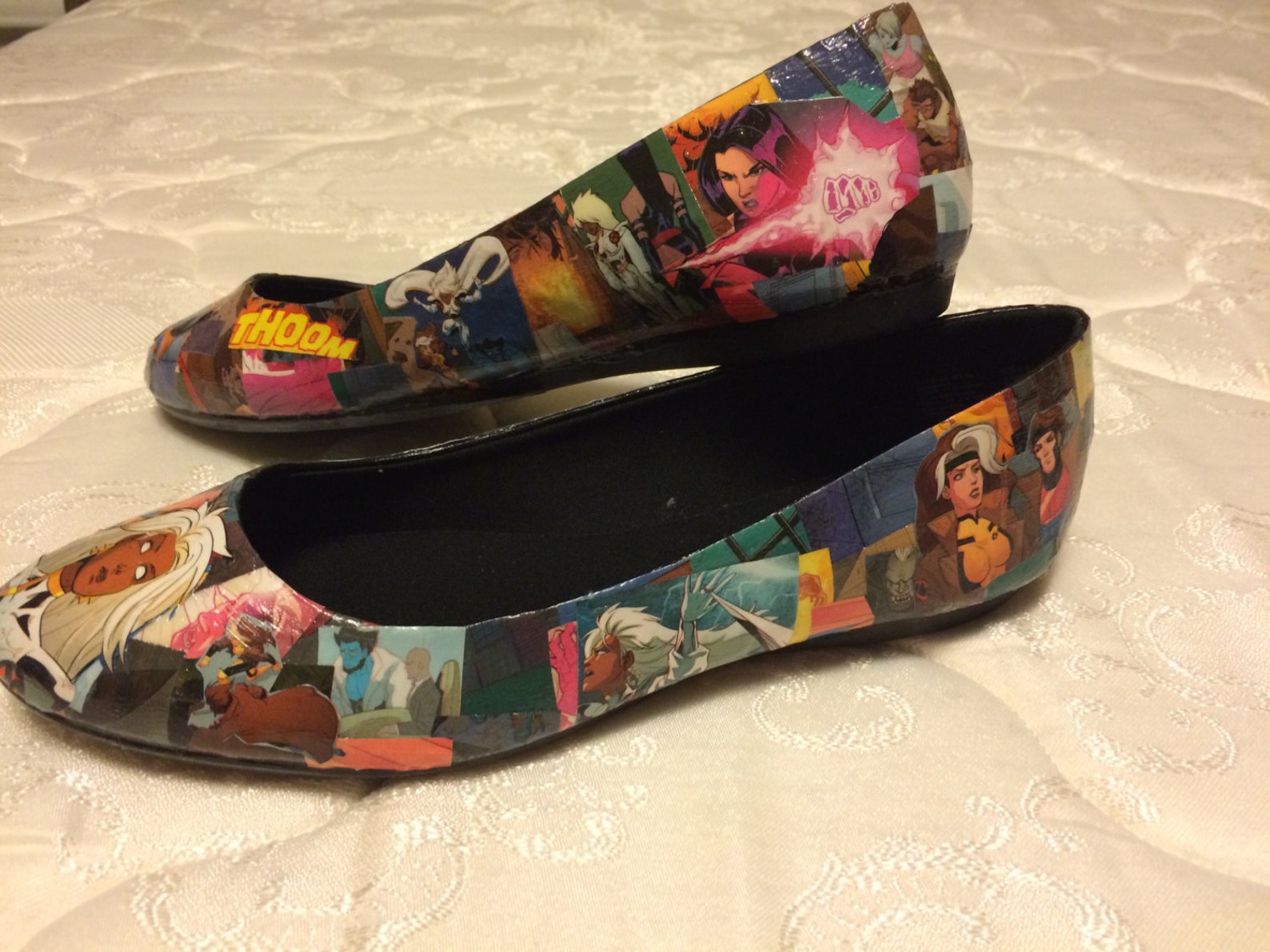 superhero ballet flats