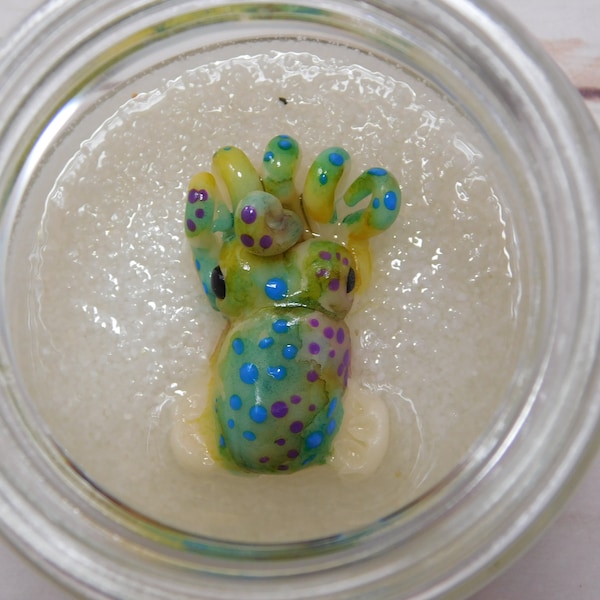 Squid in a Jar Sculpture, Bobtail Squid Forever Pet, Cthulhu Desk Pet, Animal Lover Gift, Marine Sea Ocean Life