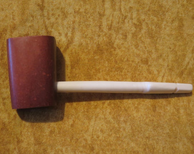 Early fur trappers Pipe Native Americans European Catlinite an Steatite stone w/bone stem these handy little companion's Collector Authentic