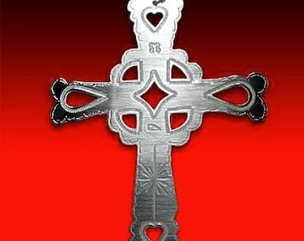 Hudson Bay Co. Silver Trade Cross Montreal, these silver trade crosses hand-etched accents and hallmarked and religious to Native Americans