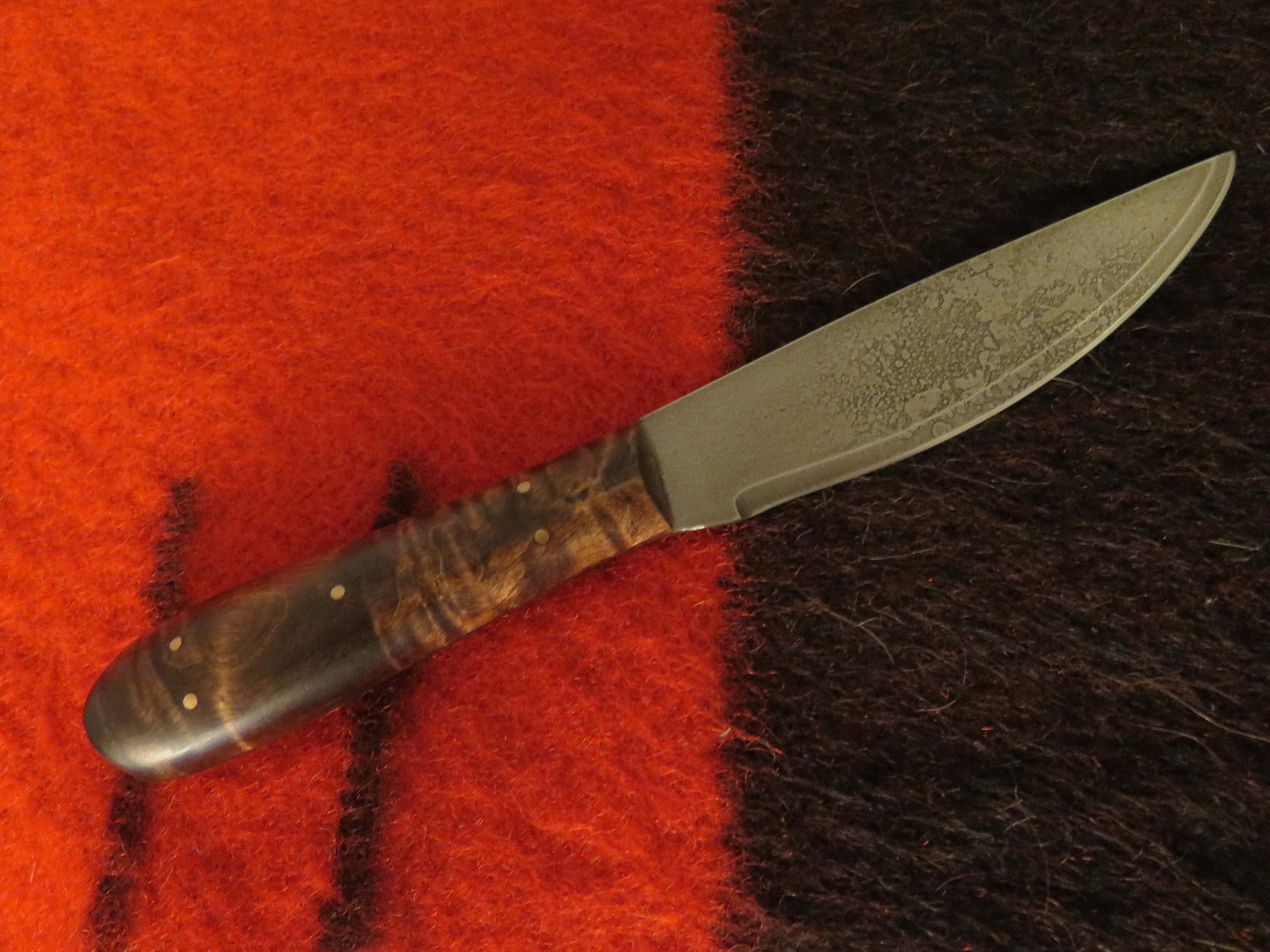 Authentic Custom Bone Handle or Curly Maple Green River Knife w/sheath