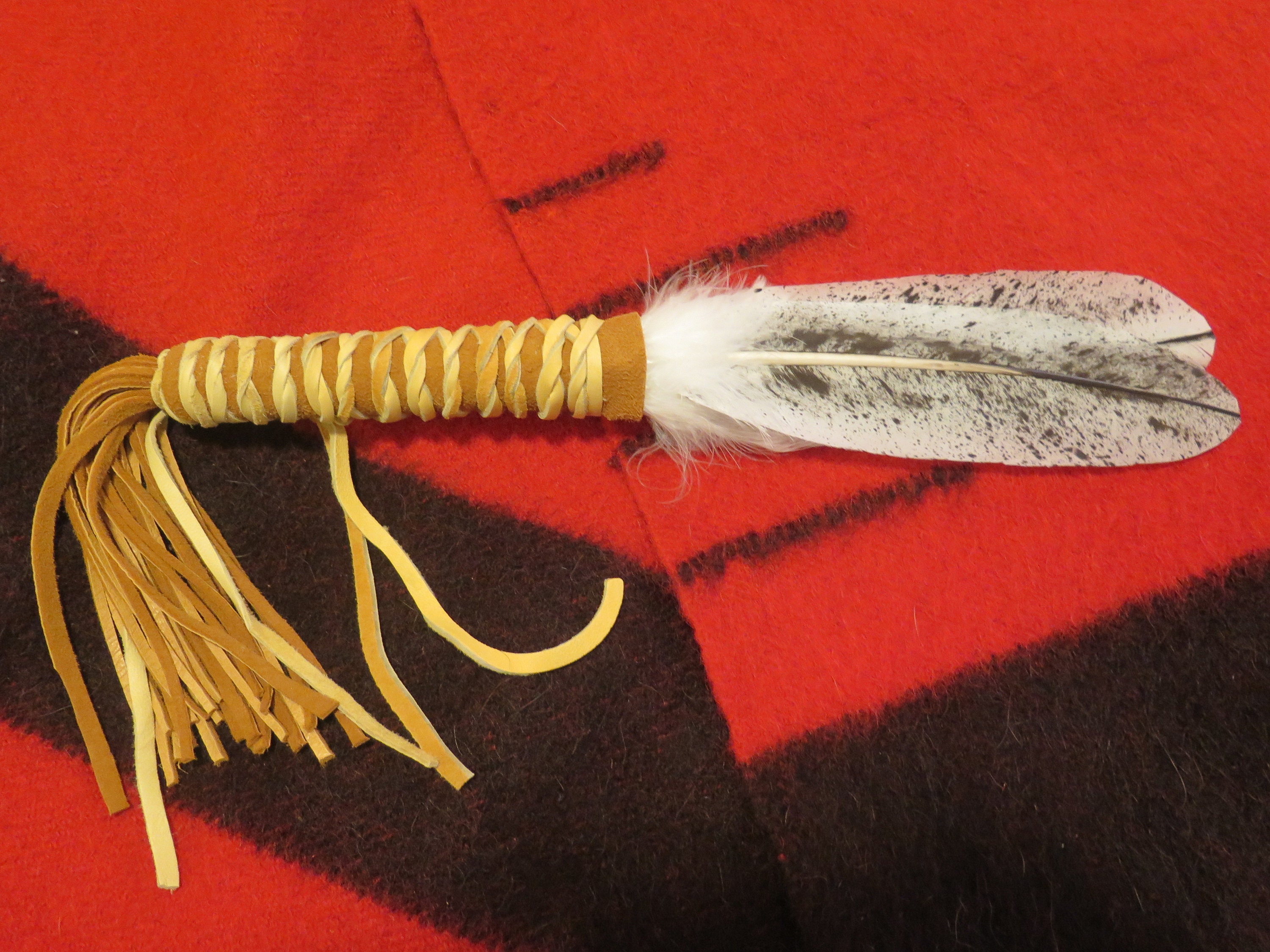 Native American Feather Fan Handcrafted Custom made Bald Eagle Etsy