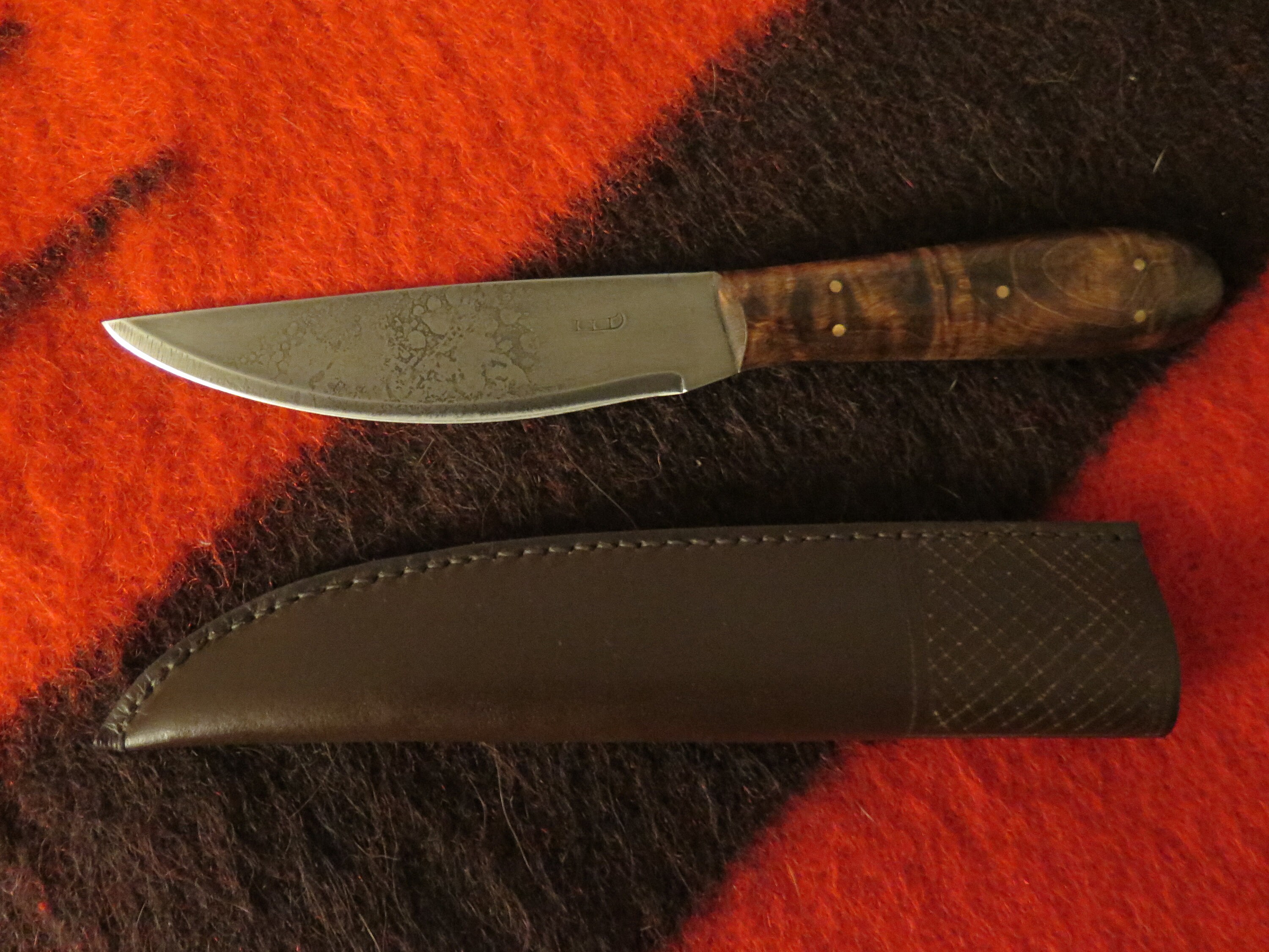 NATIVE Voyageurs HB Fur Trader's Knife 5 Blade with makers Touch mark