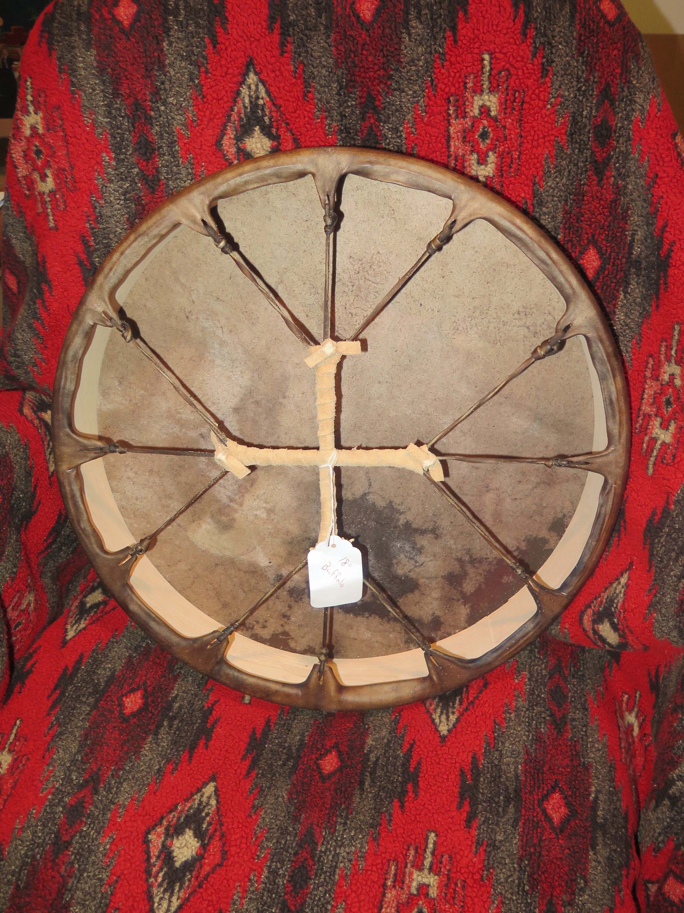 Native American Buffalo or Horse Spirit Drum Hand Drum 15 Incredible