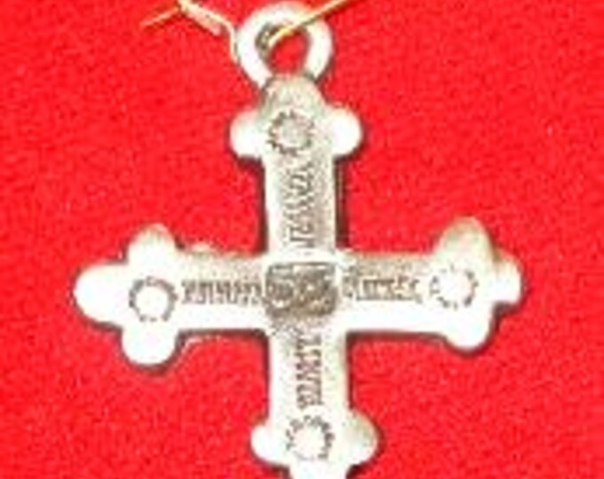 Native American Trade Cross North American Fur Company Trade Silver Cross Earrings - Lead-Free Pewter with Kidney Ear Wire - Single Earring