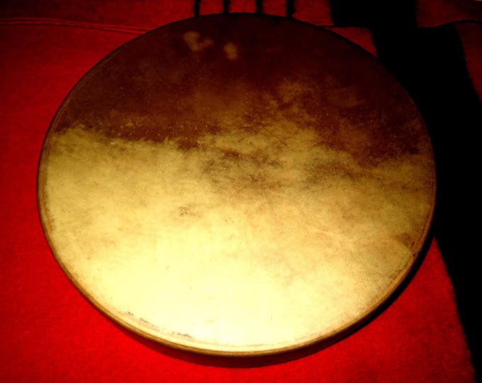 Drum Authentic 18” ELK or BUFFALO Shaman Drum Native American Spirituality Collectible Low Resonance Sound Shaman Drum Spiritually made.