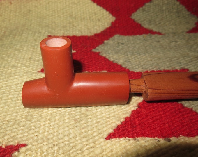 Peace Pipe Native American Pipe Handcrafted Catlinite Plains ceremonial pipes and Sacred Cedar Pipe Stem