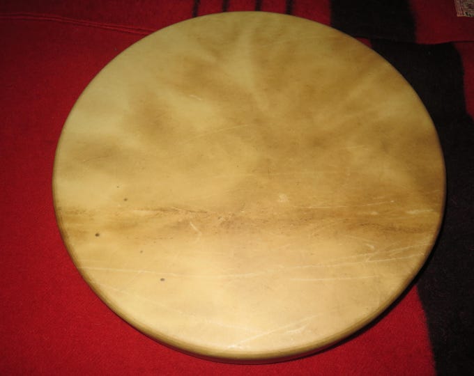 Drum Authentic 18” ELK or BUFFALO Shaman Drum Native American Spirituality Collectible Low Resonance Sound Shaman Drum Spiritually made.