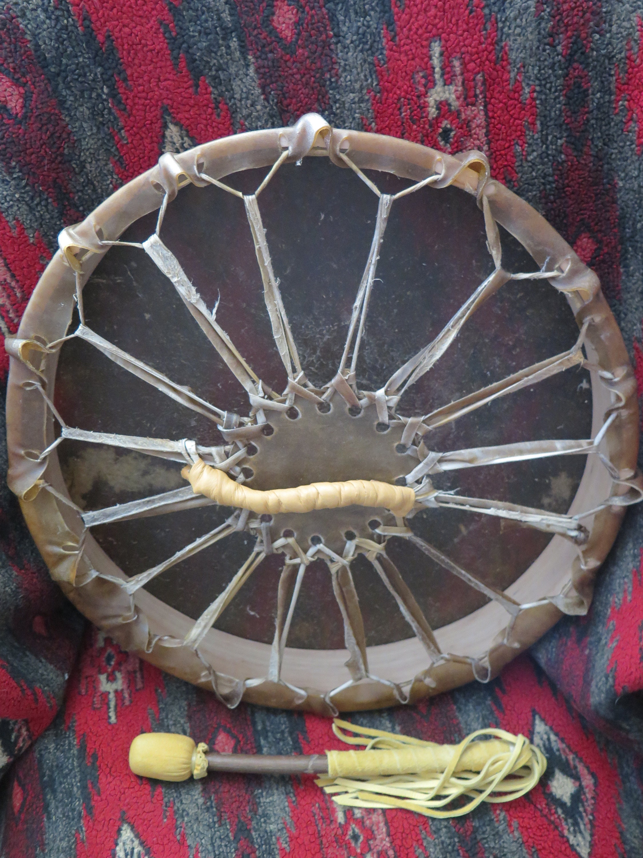 Native American Horse Spirit Drum Hand Drum 18 15 Incredible sounding