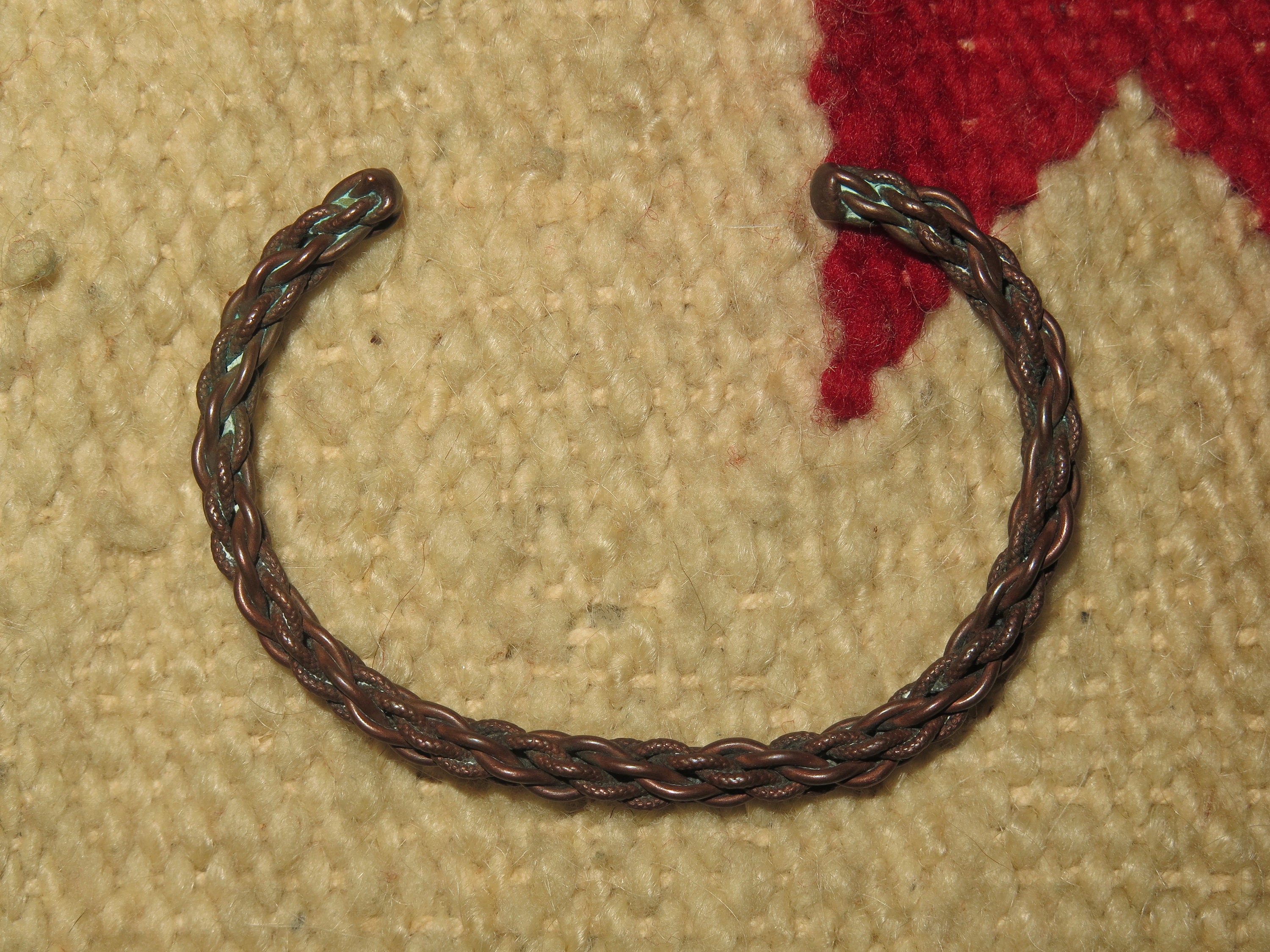 All 3 Native American solid copper bracelets selliing for one price