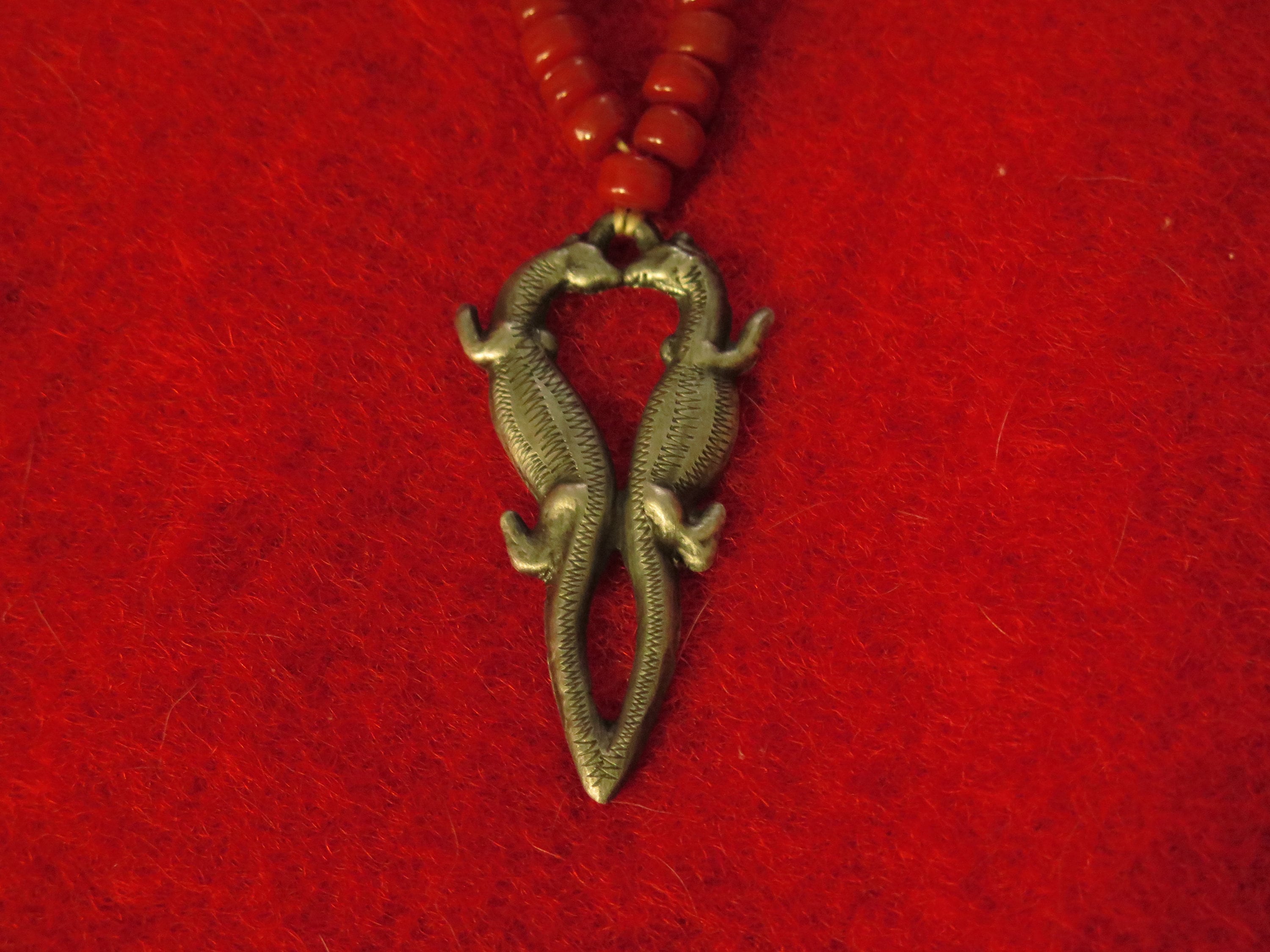 Native Americans Made Jewelry HUDSON BAY era Fur Trade pendant