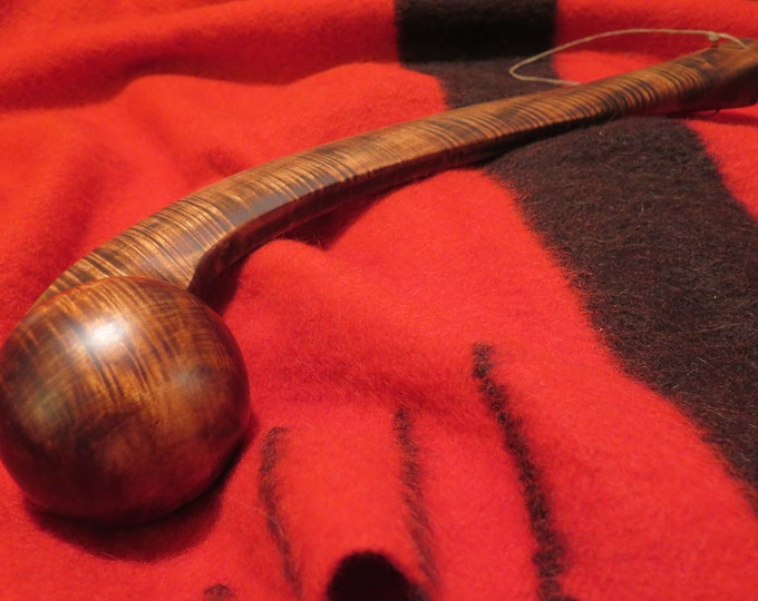 Native American Algonquin Ball Head Club - Hand-Carved Native American Historical Replica - Authentic Tribal Craft
