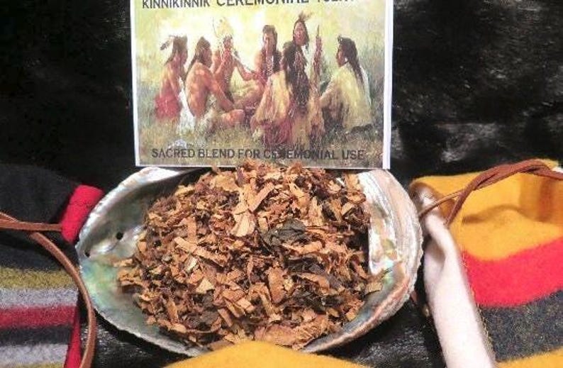 Biologische heilige kruidenmix: Indiaans ceremonieel offer afbeelding 2