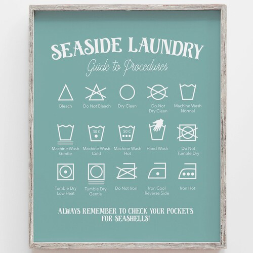 Beach House Sign Beach Print Laundry Room Art Laundry - Etsy