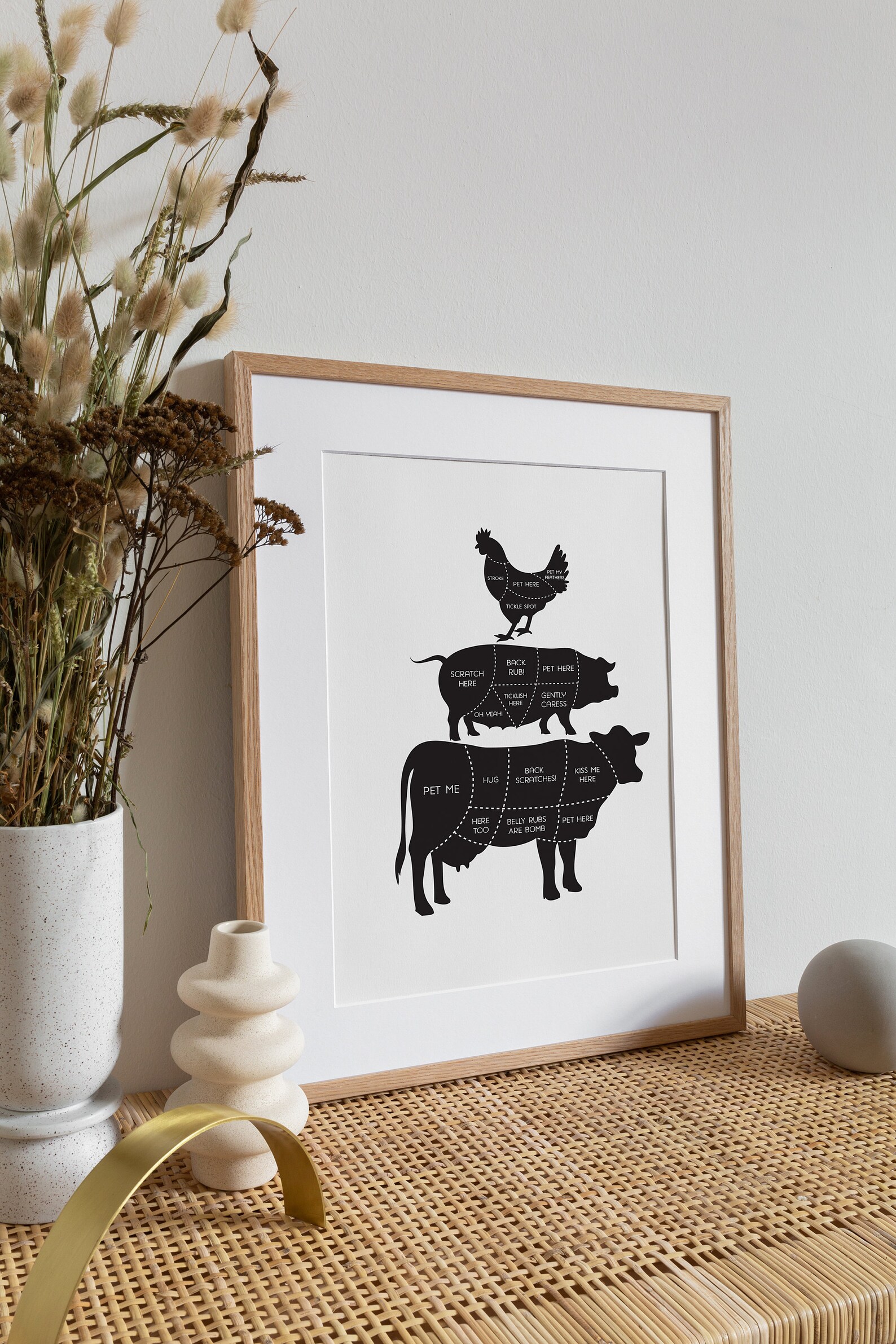 Vegan Kitchen Art Vegan Decor Gift for Vegans Kitchen Wall Etsy Canada