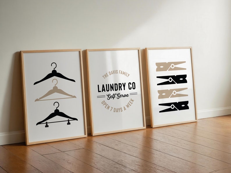 personalized laundry room prints