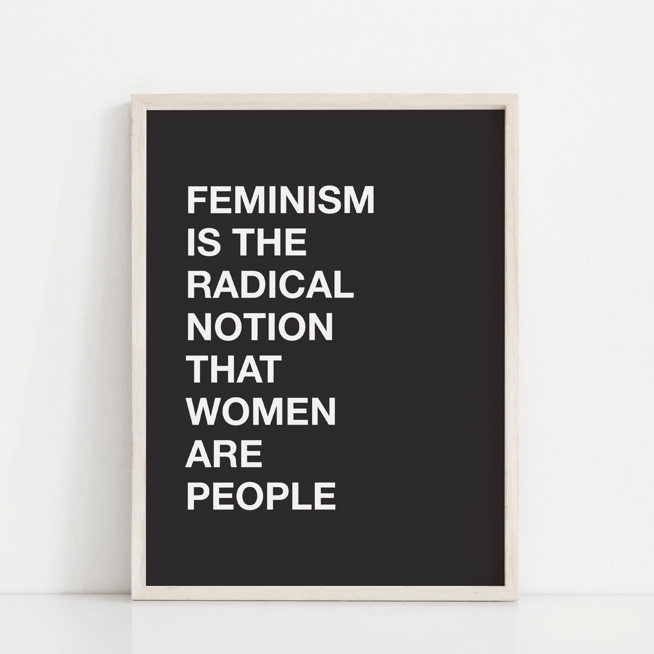 Feminism Print Typography Print Feminism quote Feminist | Etsy