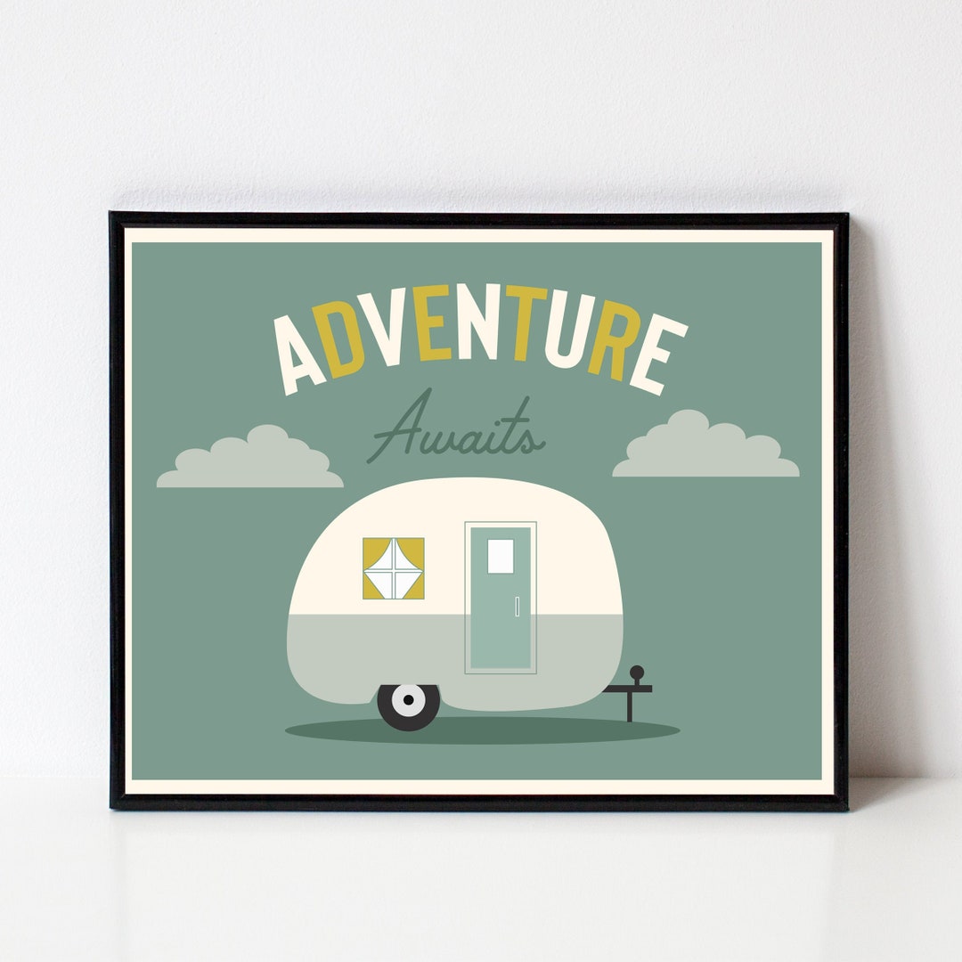 Mid Century Modern Nursery Art Retro Kids Art Vintage Etsy