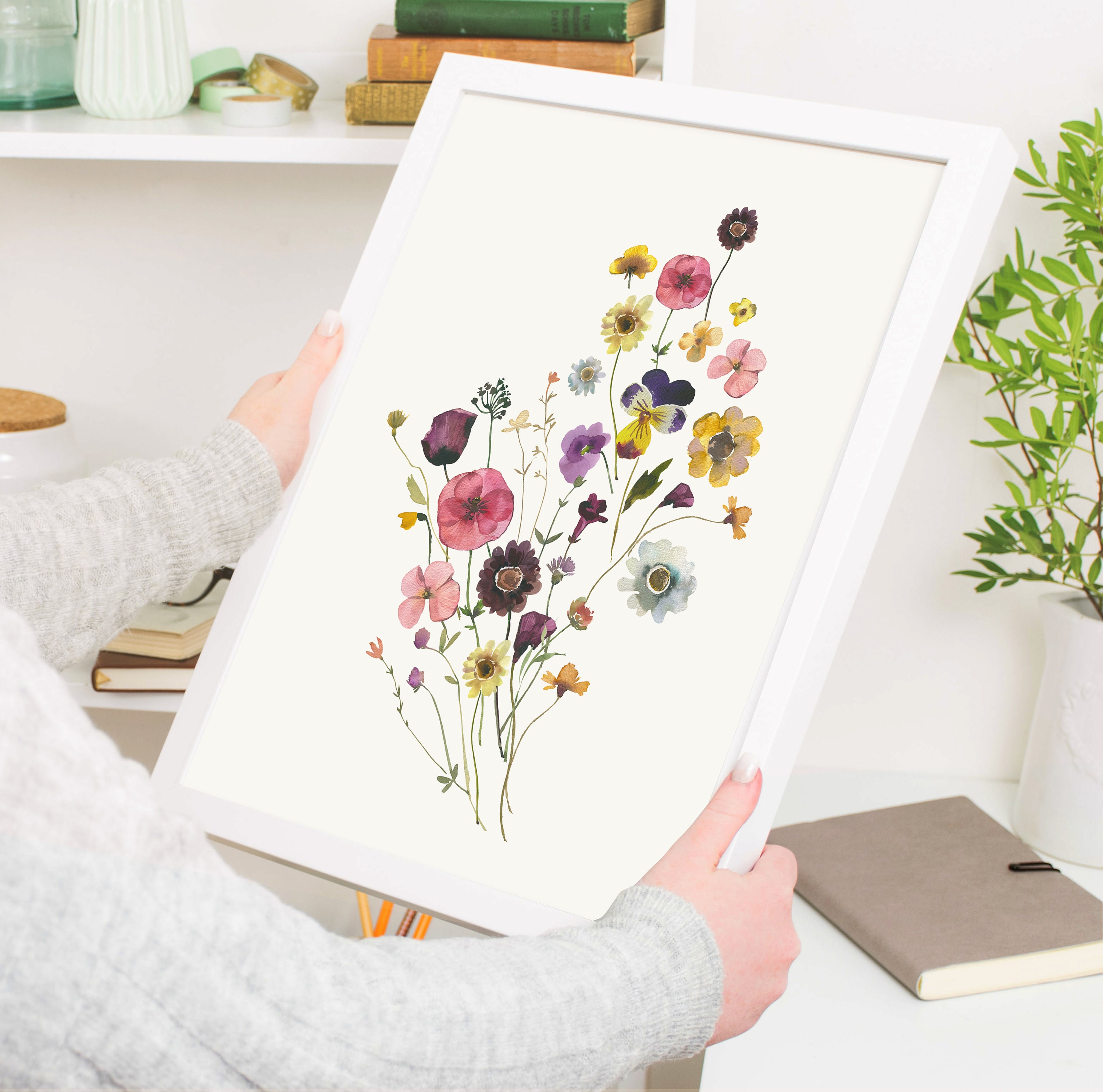 Watercolour Flower Prints Set of 3 Prints Watercolour Etsy Canada