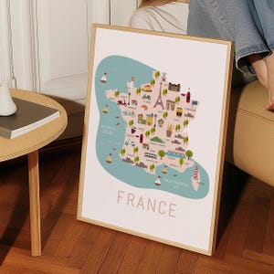 Illustrated Map of France