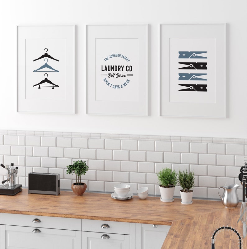 personalized laundry room prints