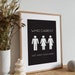 Bathroom Wall Art Gender Neutral Bathroom Art Social Justice - Etsy