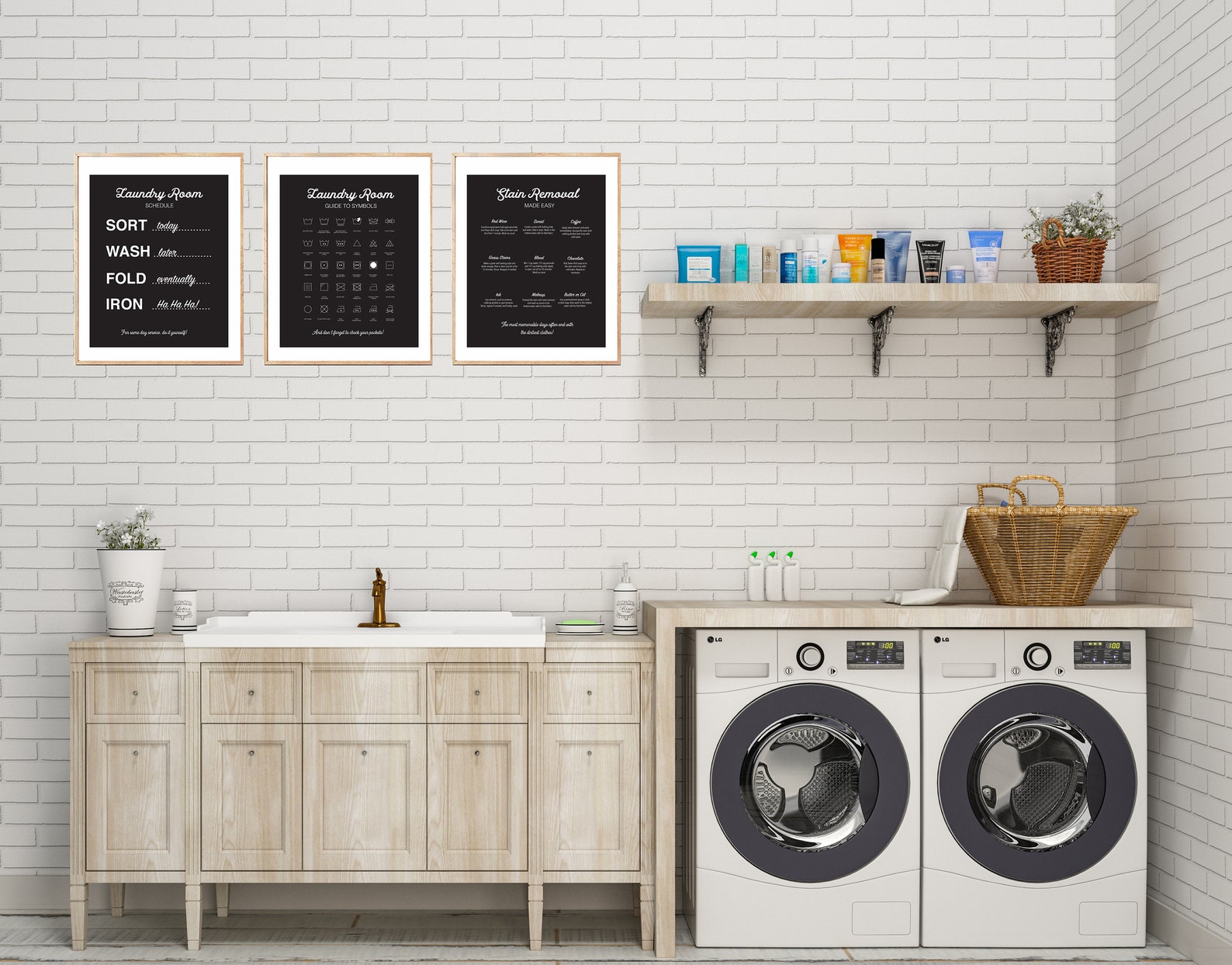 Laundry Room Art Laundry Prints Laundry Rules Print Laundry | Etsy