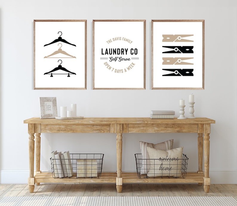 personalized laundry room prints
