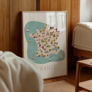Illustrated Map of France