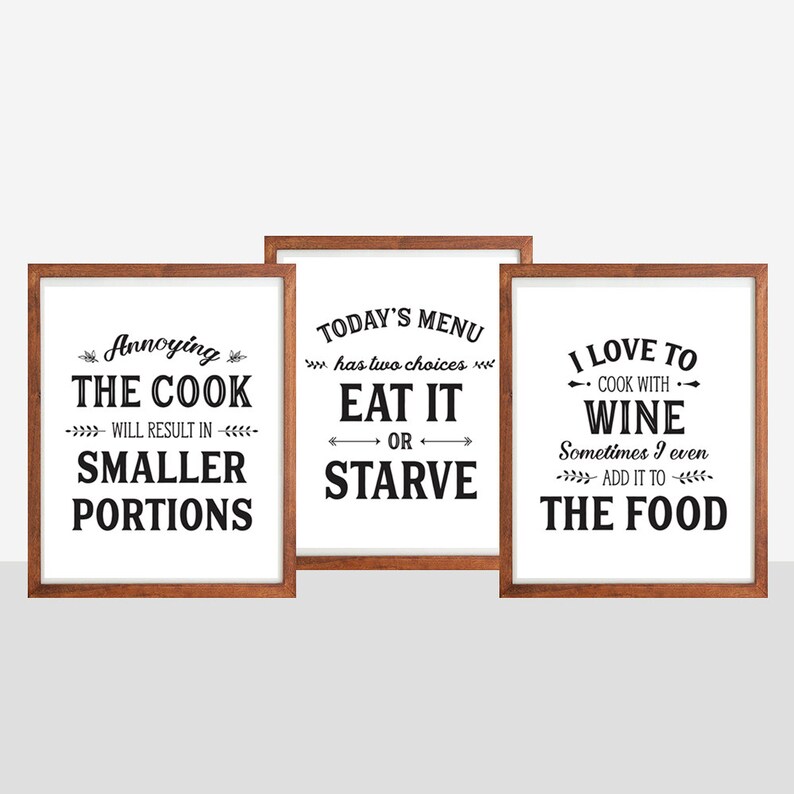 Kitchen Art Kitchen Quotes Annoying the cook Modern Kitchen | Etsy