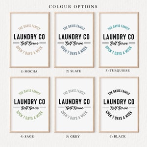 Laundry Room Art - Set of Three - Laundry Wall Art - Wall Art Set - Personalized Laundry Sign - Hangers Print - Clothes Pins - Laundry Set image 3