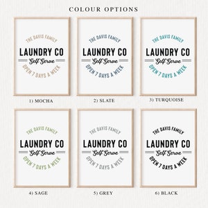 Laundry Room Prints Personalized Laundry Sign Set of 3 Laundry Room Art Prints Laundry Room Decor Wall Art Set Laundry Prints image 2