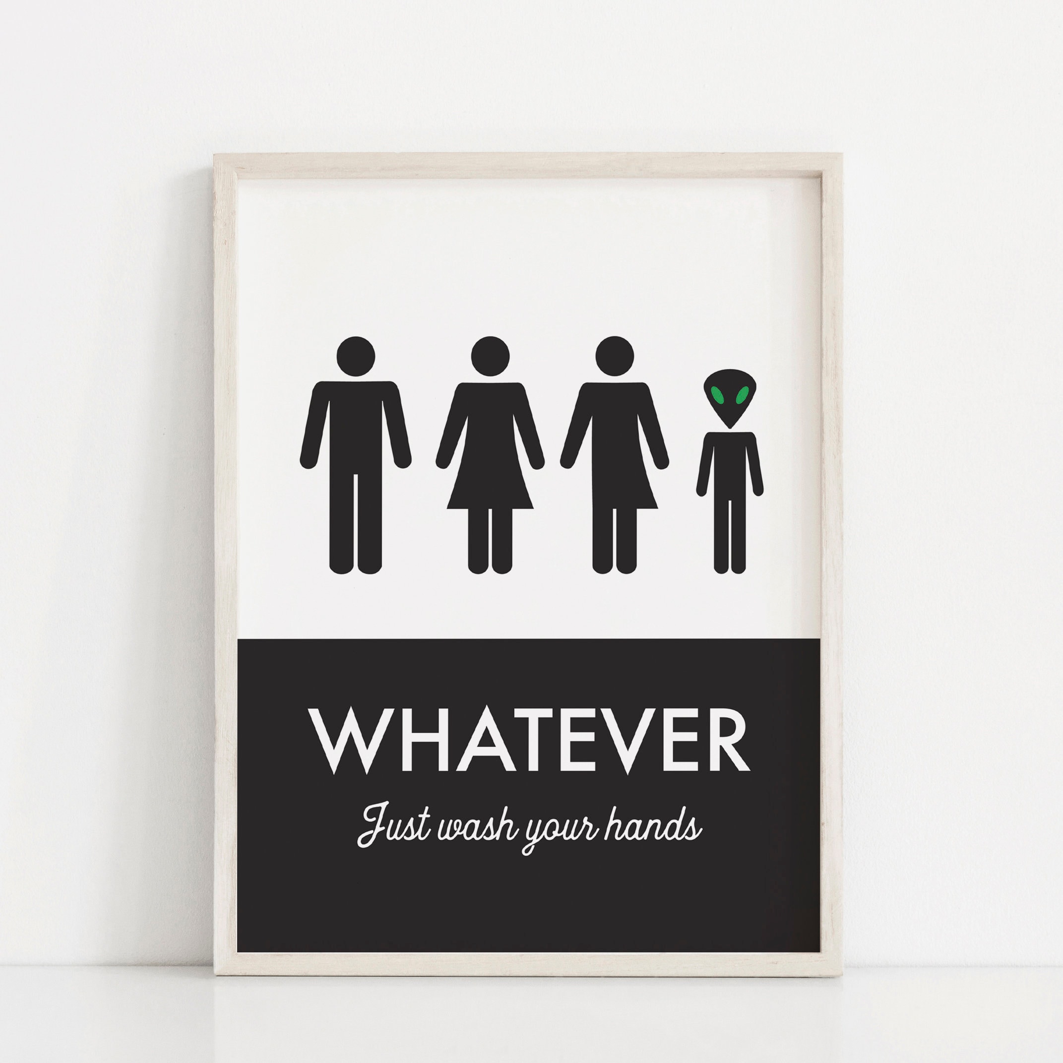 unisex-bathroom-sign-funny-bathroom-print-unisex-bathroom-etsy