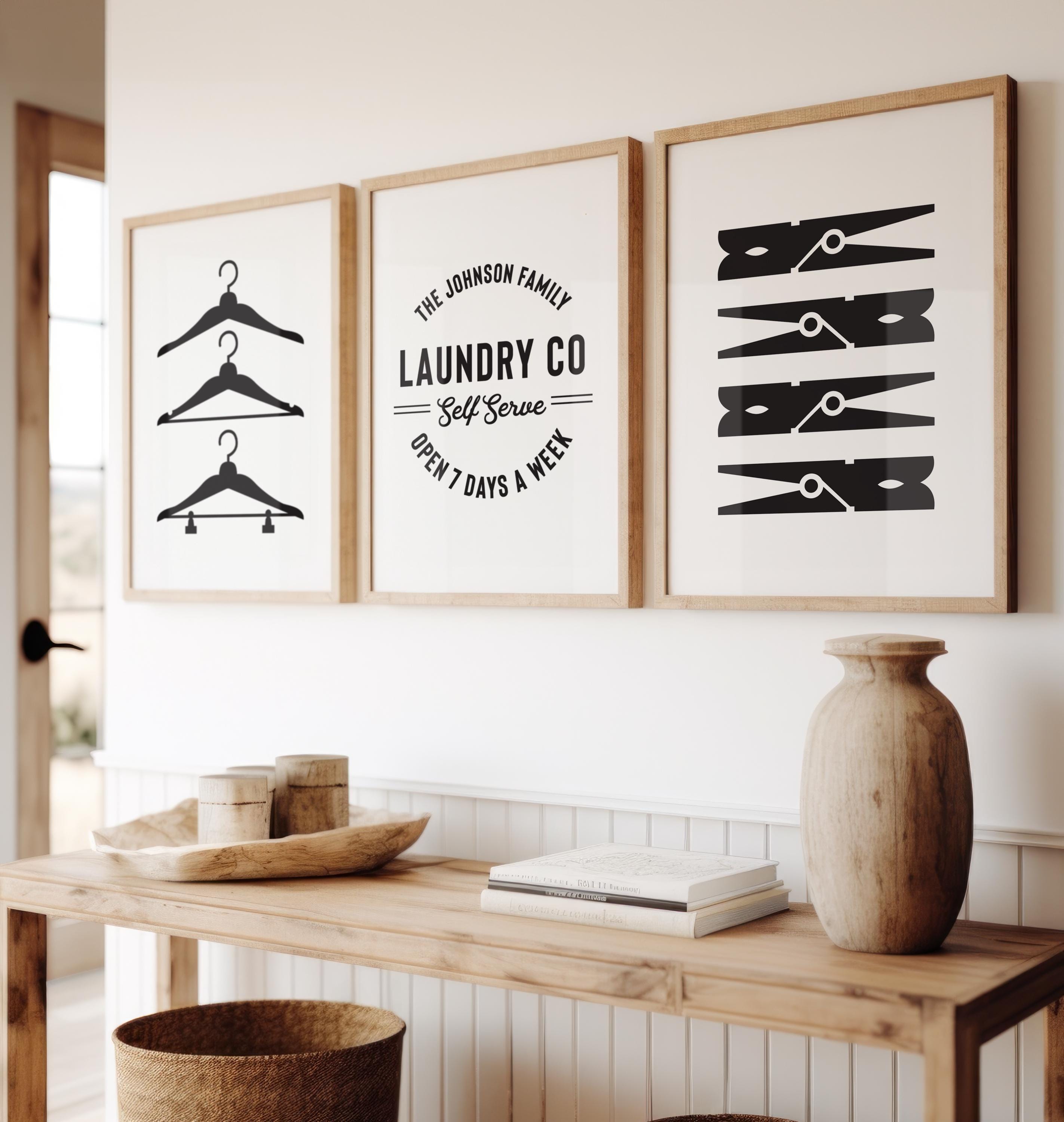 Personalized Laundry Prints, Laundry Room Art, Laundry Room Prints ...