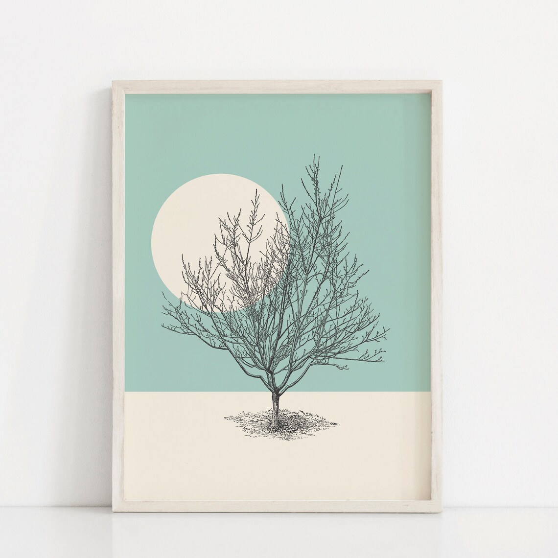 Tree Wall Art Tree Print Minimalist Print Wall Art Set Etsy