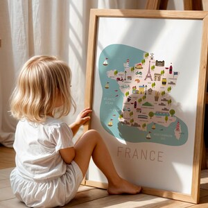 Illustrated Map of France